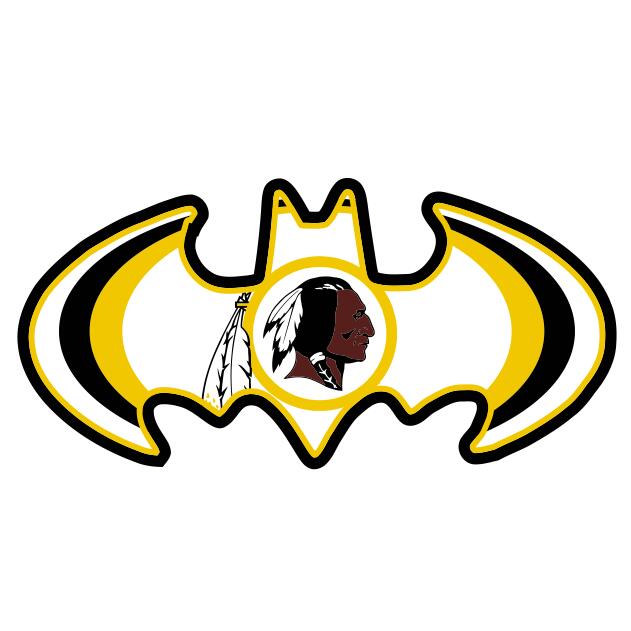 Washington Redskins Batman Logo DIY iron on transfer (heat transfer)